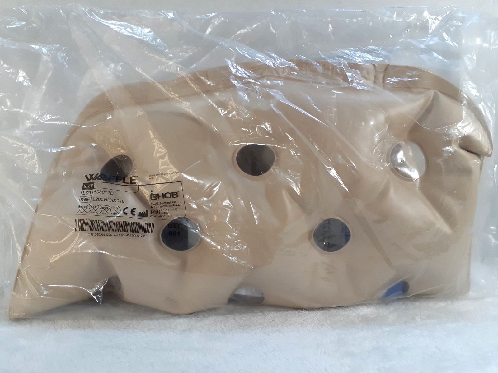 EHOB Waffle Cushion 200wci 17x 17x2 in Beige Up to 300 lbs USA New Sealed