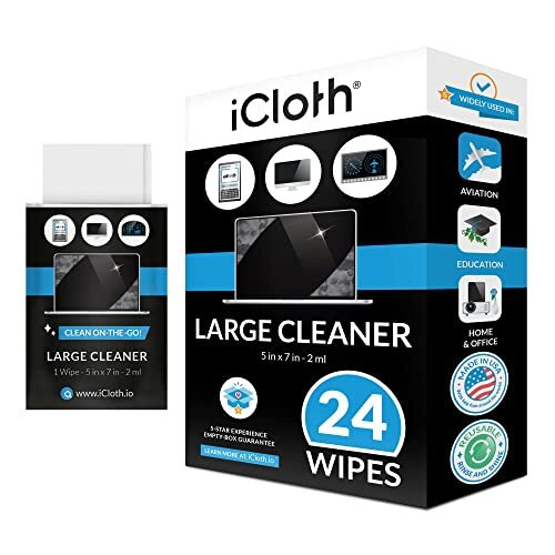 Screen Cleaning Wipes for Electronics TV Phones Monitors Laptops, 24 Pack