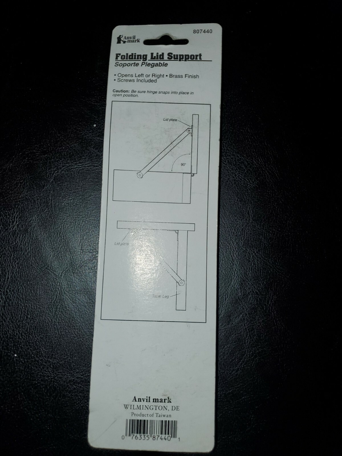 Anvil Mark 807440 Folding Lid Support [New in Package]