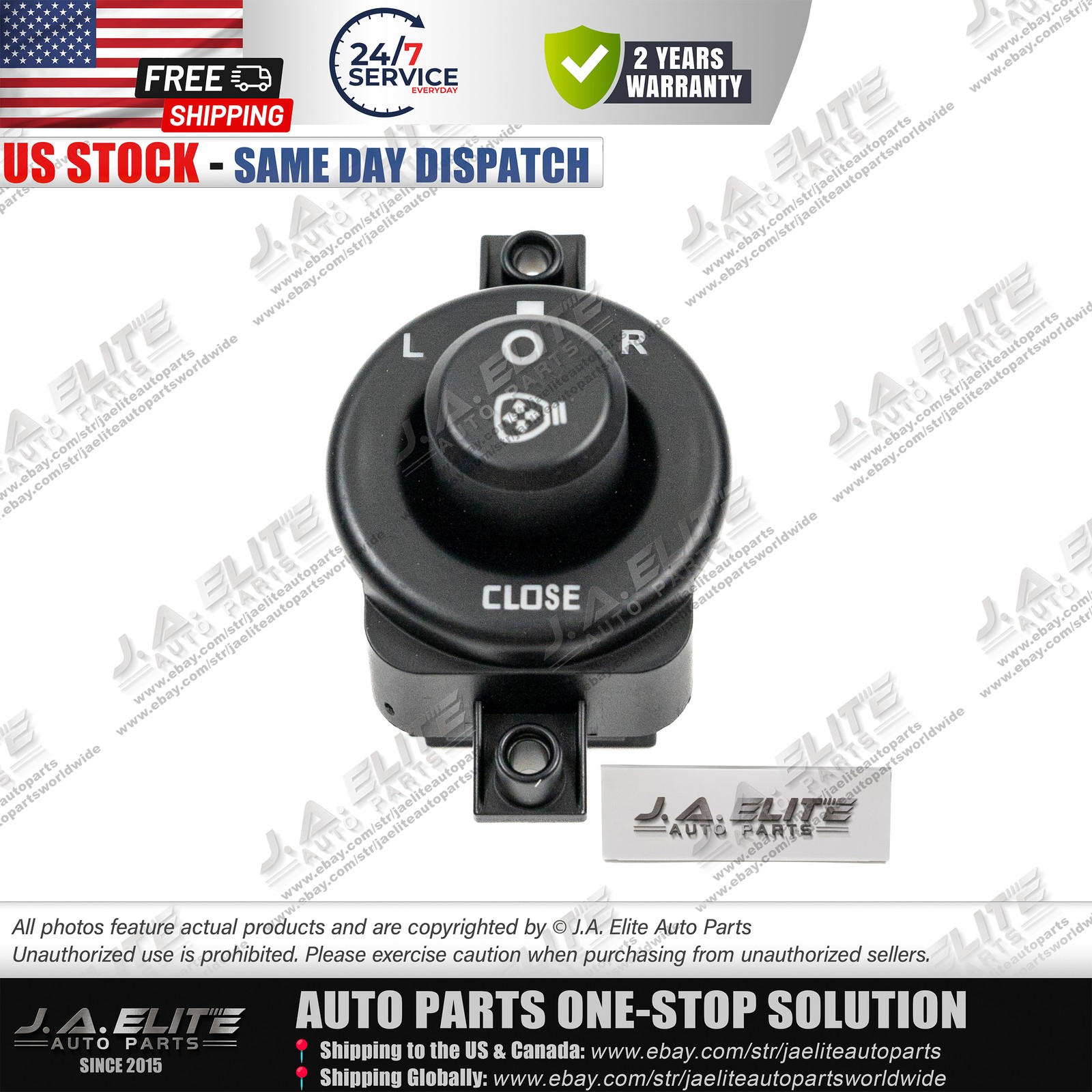 Mirror Door Switch Button fits Maserati Quattroporte, Granturismo GC, OEM:190934