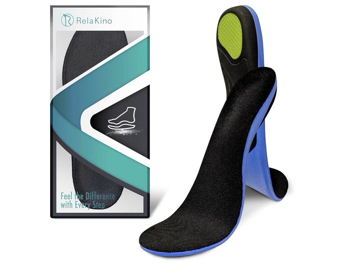 Rela KinoPremium Quality Gel Shoe Insoles from Japan, Shock Absorption, Size L