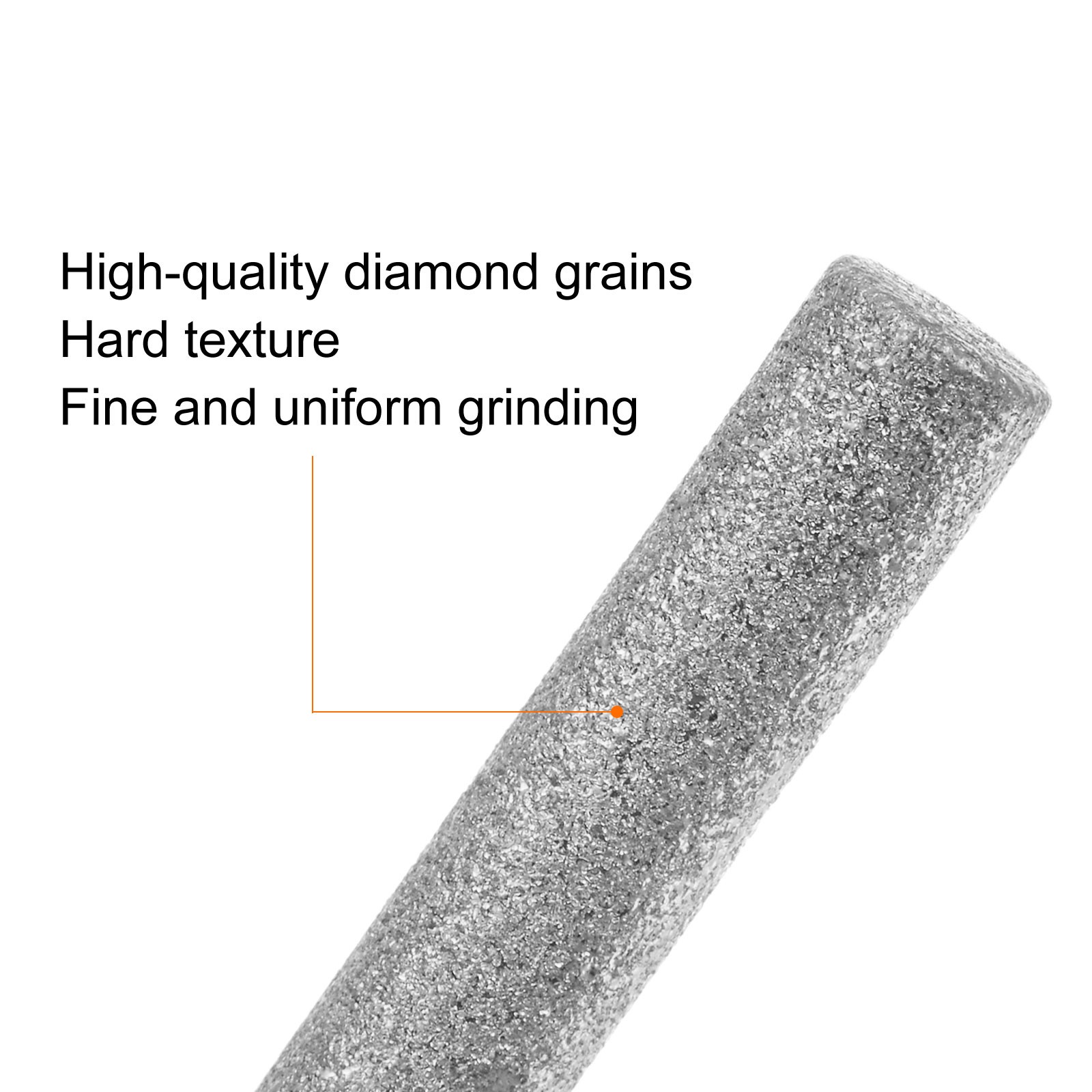 4pcs Diamond Coated Chainsaw Sharpener Bits 3/16" 4.8mm Cylinder Grinder