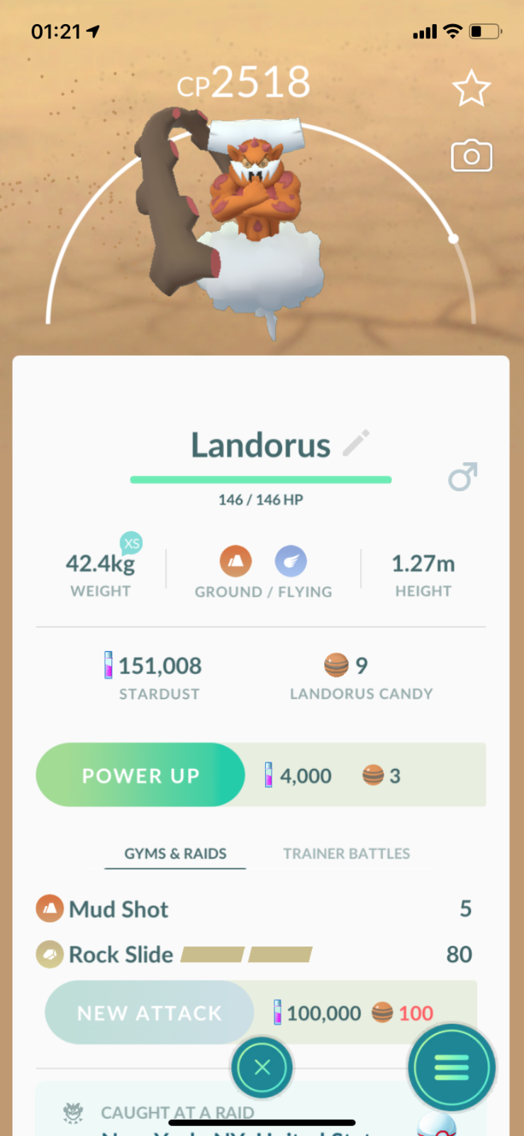 Pokemon TRADE - Landorus Lv25 Incarnate Form !! 30 Days Friendhship bonus !