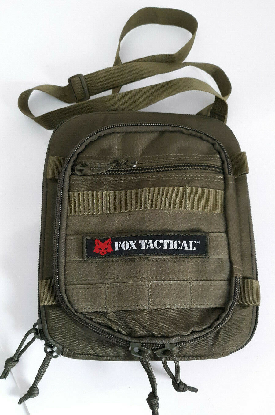 Vtg Fox Tactical Field Tech Utility Bag Converts Multi Pkts Adj Shoulder 11"x9"