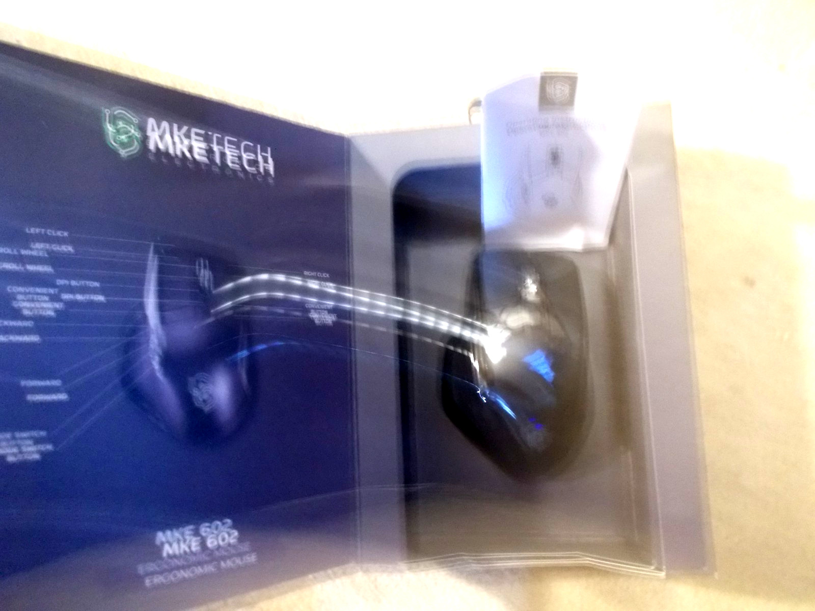 Wireless Mouse Computer Ergonomic Silent Mouse w/ 2.4GHz Bluetooth MKE 602