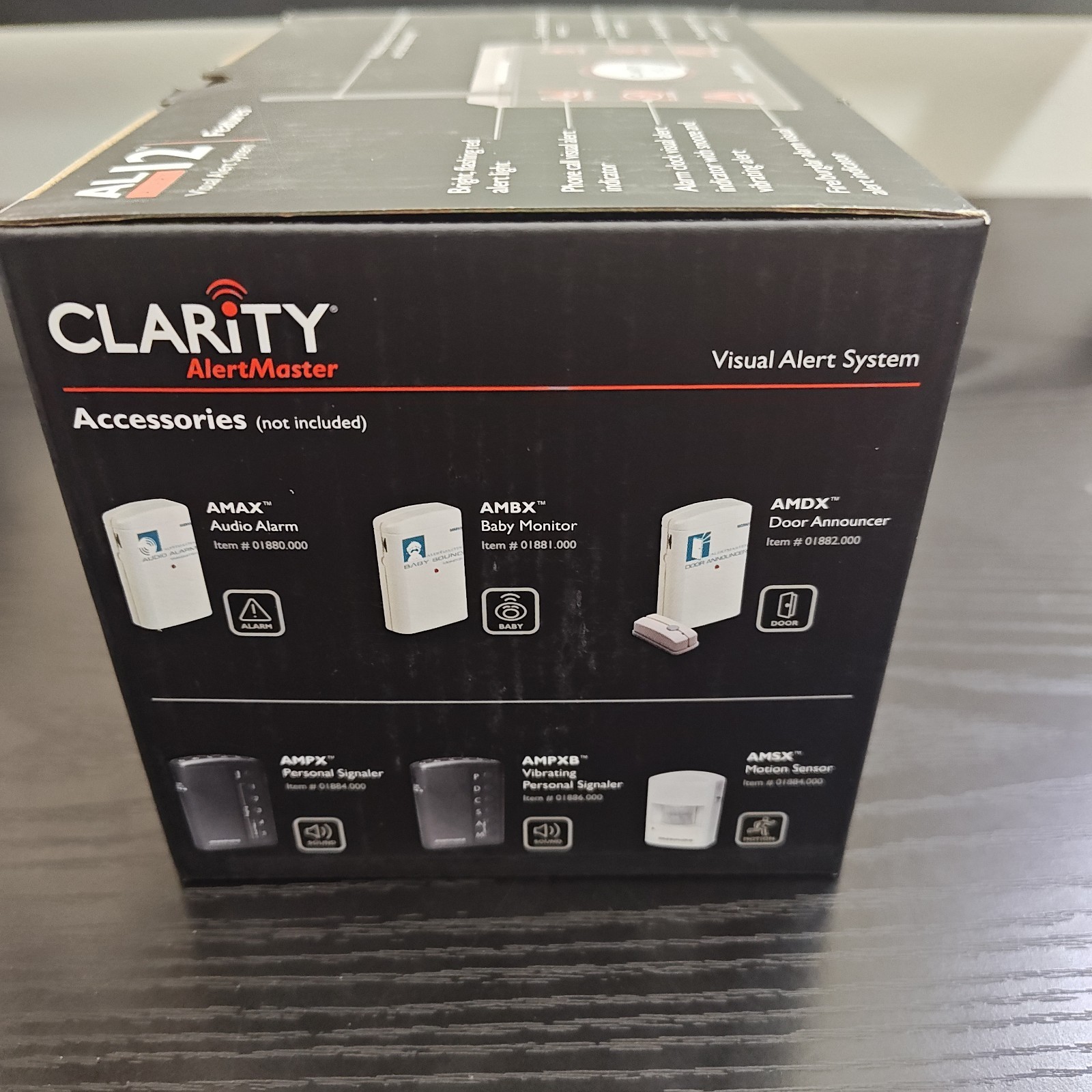 Clarity AlertMaster Visual Alert AL10 Base System AL12 Remote Receiver