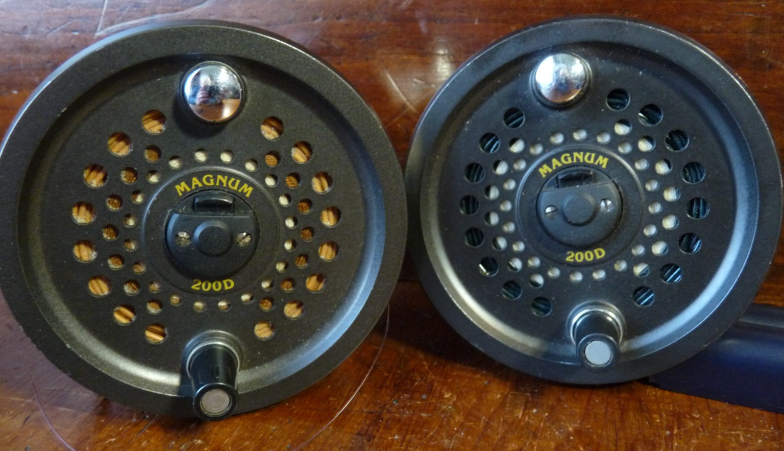 Classic Leeda Magnum 200D Salmon Fly Reel , Spare spool and each spool with line