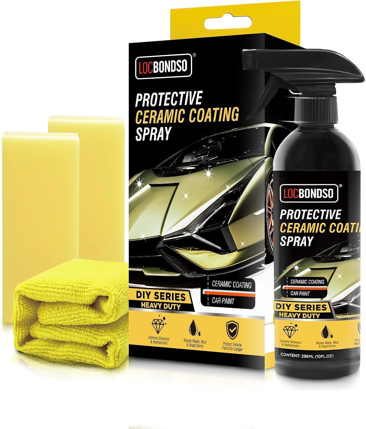 "Kit de Sellador de Pintura Cerámica Rápida Máximo Brillo y Lustre Hidrófobo 10o