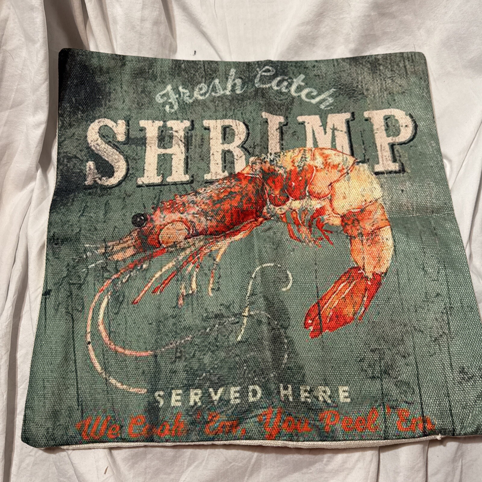 16x16 throw pillow cases ocean sea Seafood 4 pack (UJ)