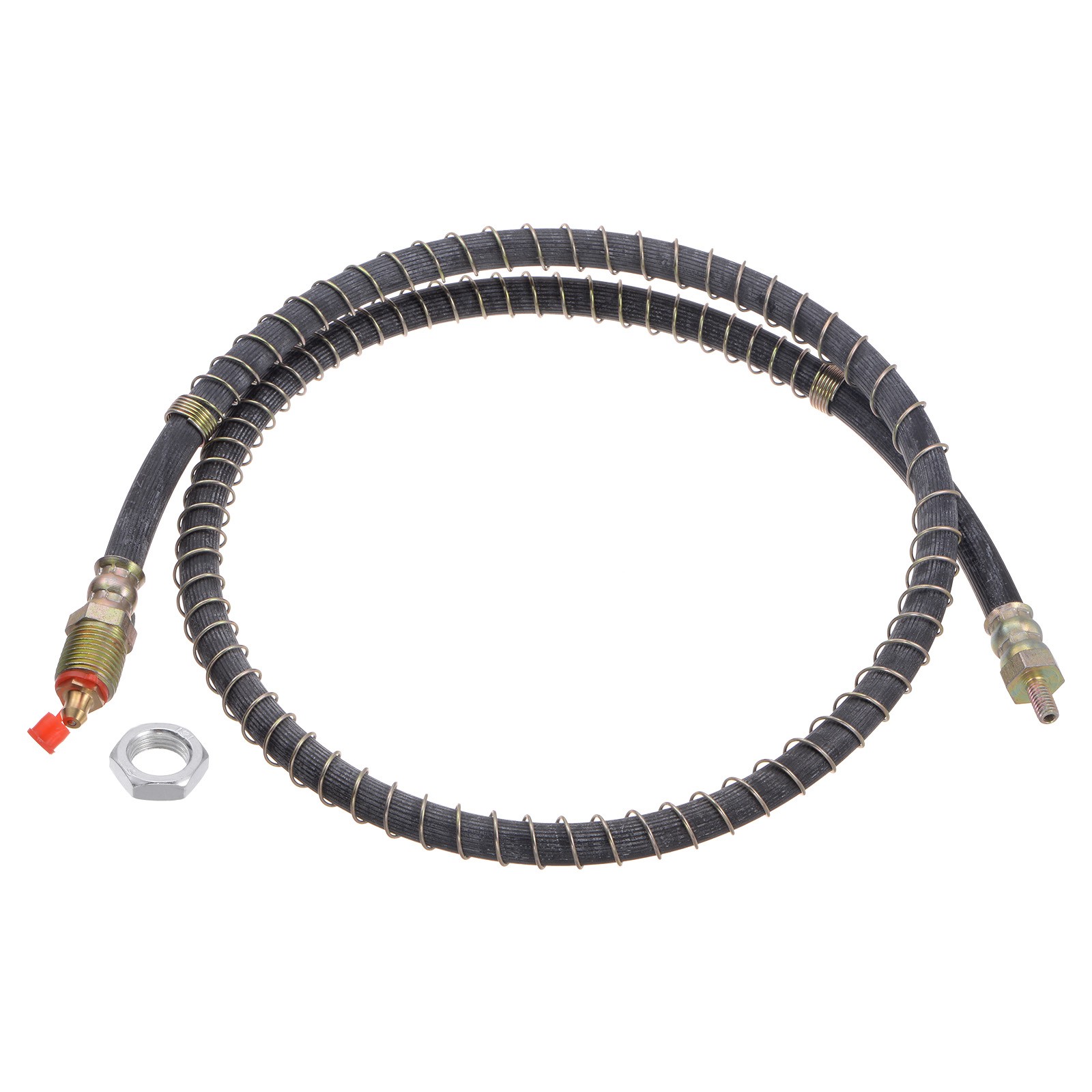 M6 x 1 Thread 39.37" Length Flexible Extension Grease Hose with Fixing Screw Nut