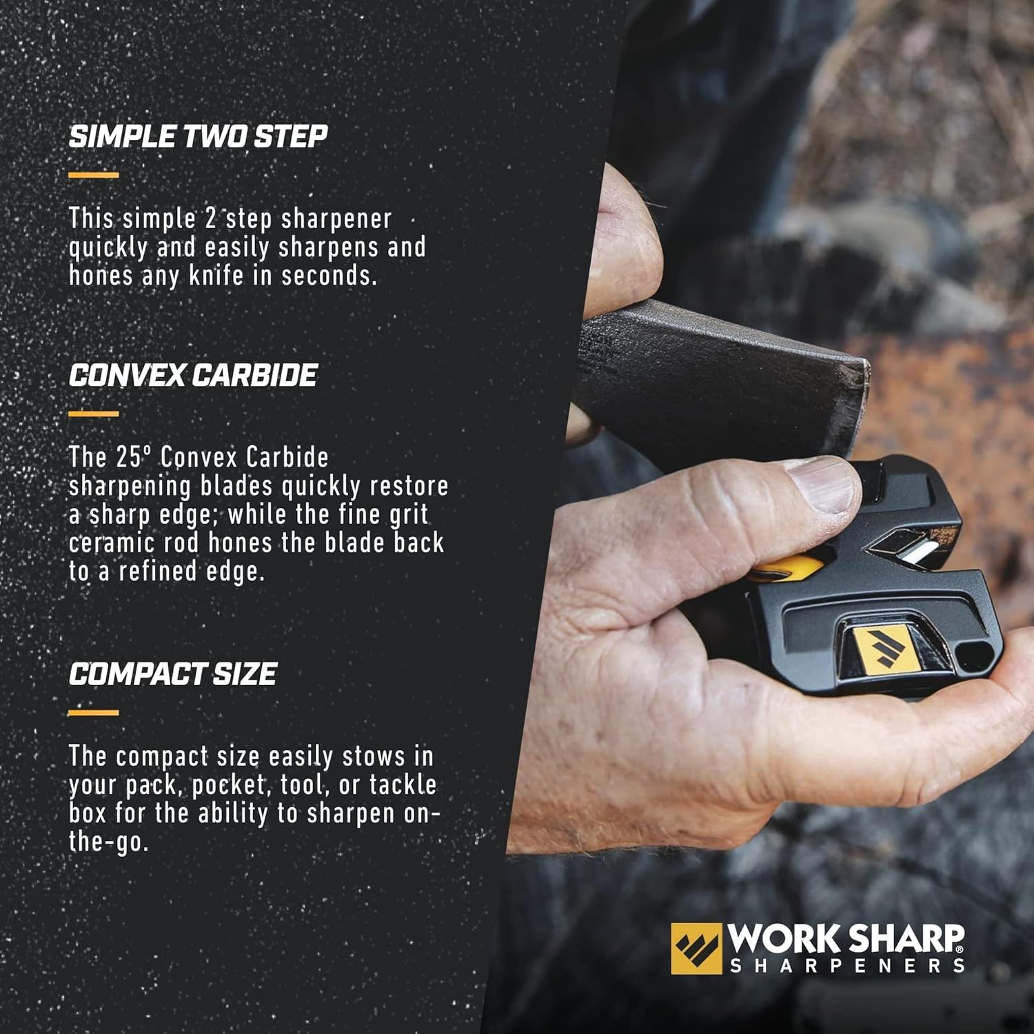 On-The-Go Knife Sharpener: Portable EDC Pivot Design for Quick Blade Maintenance