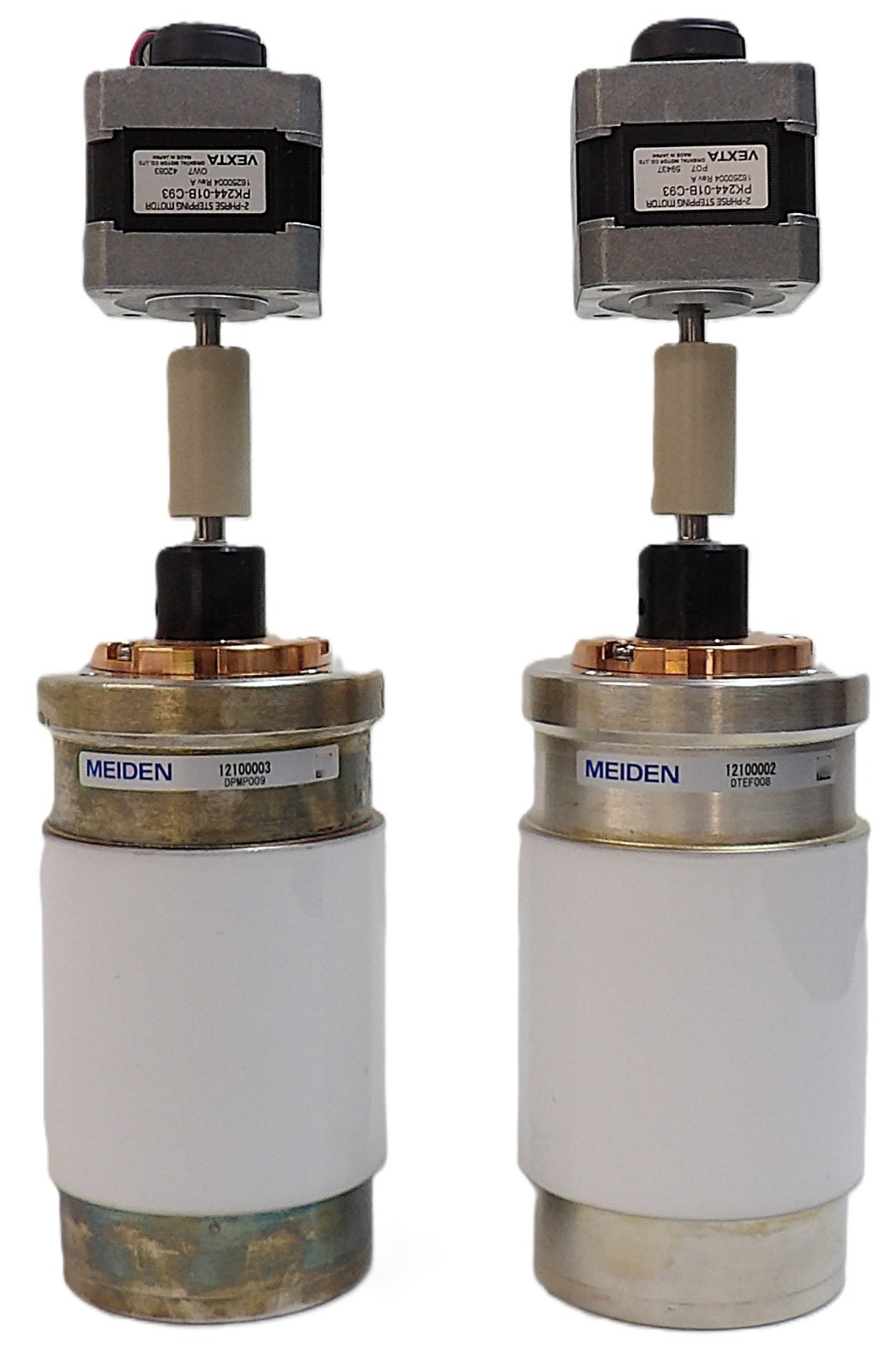 Meiden 12100002 Variable Vacuum Capacitor Lot of 2 Working