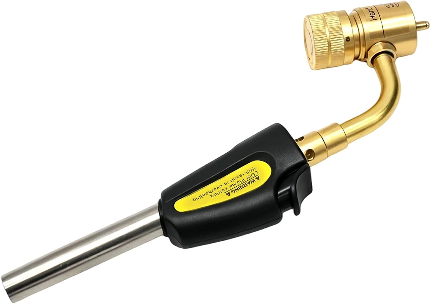 Torch Tips with Gas Self-Ignition, Map-Pro/Lp Gas, Adjustable Flame Knob Brass T