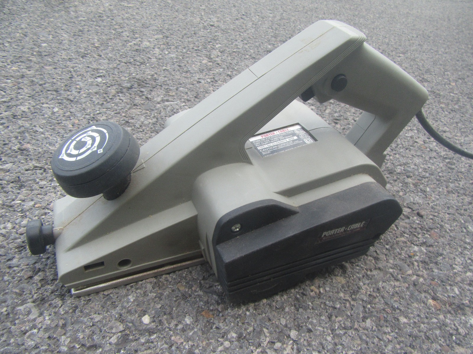 Porter Cable Model 125 3.5" Electric Power Planer Woodworking Tool