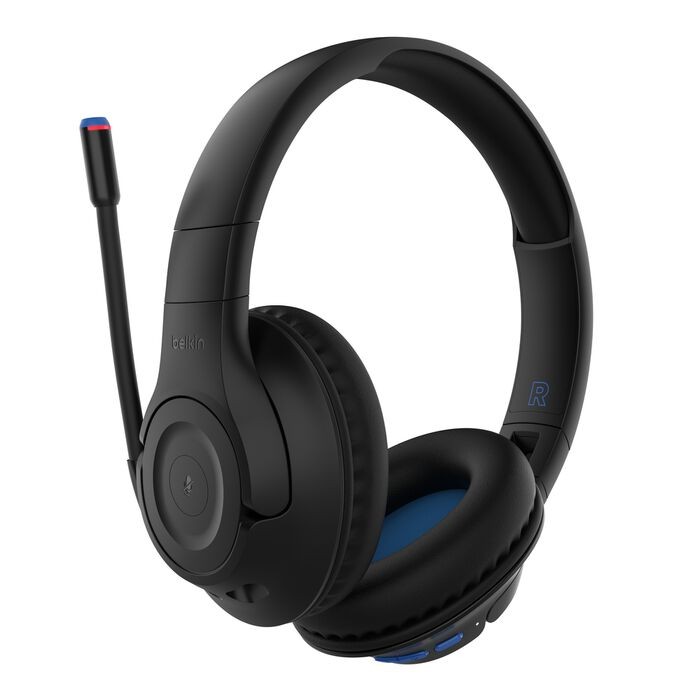 Belkin Wireless Kids Headset Bluetooth - Volume Limited, Gaming, 35H - Black
