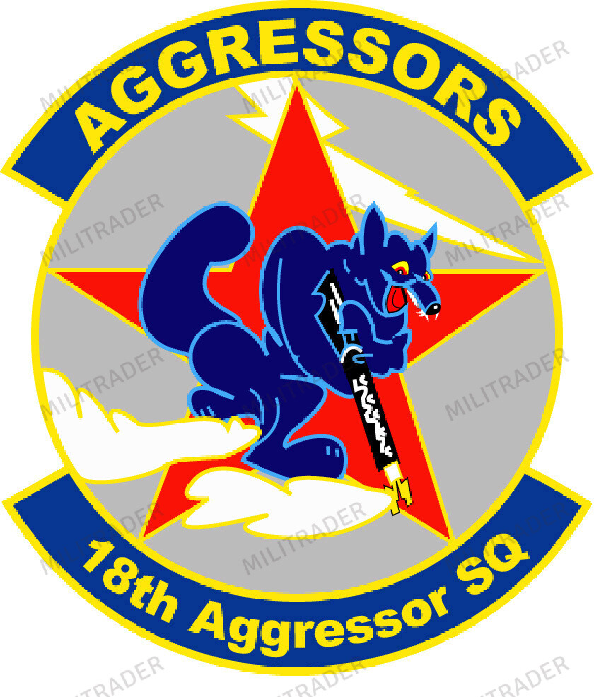 USAF 18th Aggressor Squadron 4" Decal