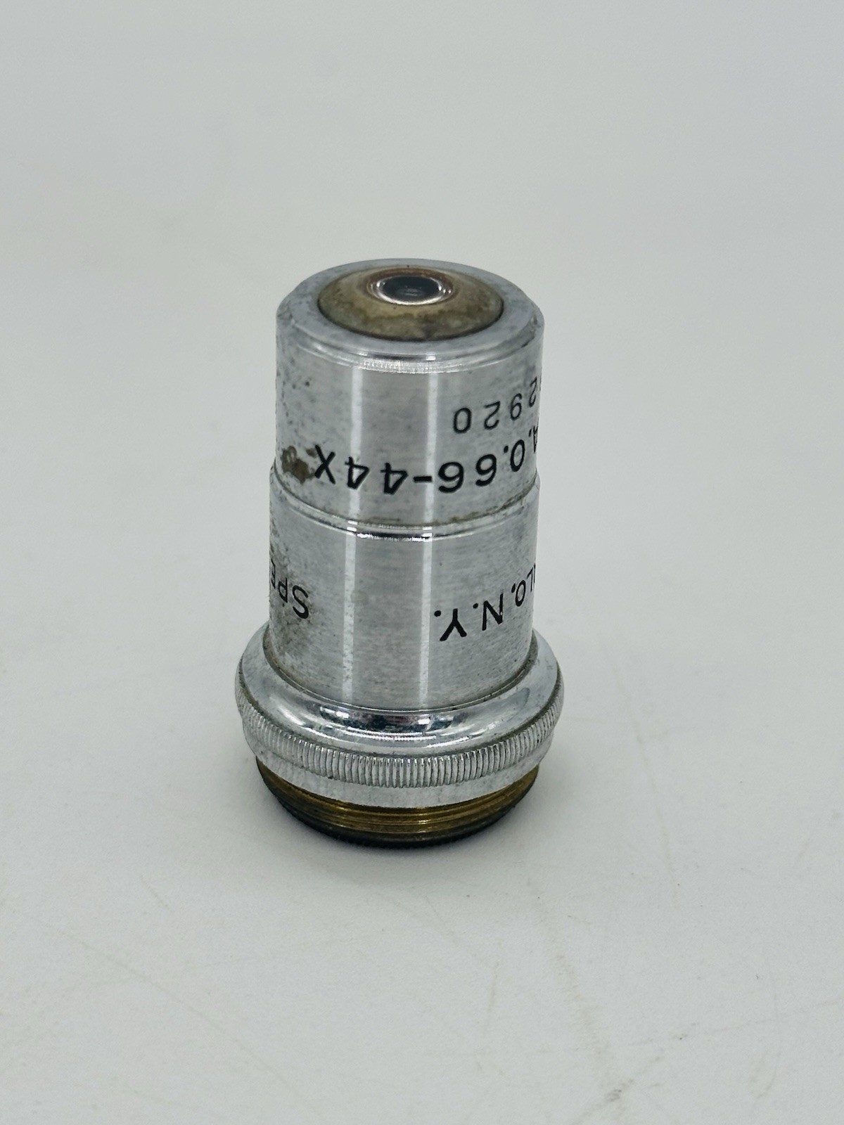 Vintage Spencer Buffalo Lens 4mm-N.A.O.66-44x Microscope Objective