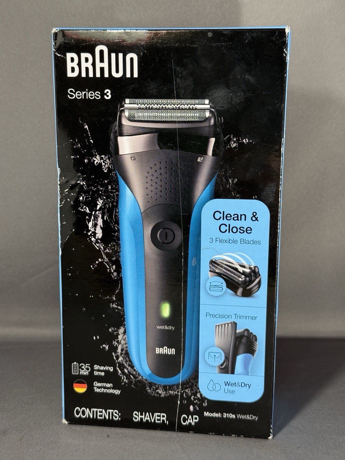 Braun Electric Razor for Men, Series 3 310s Electric Foil Shaver, Rechargeable