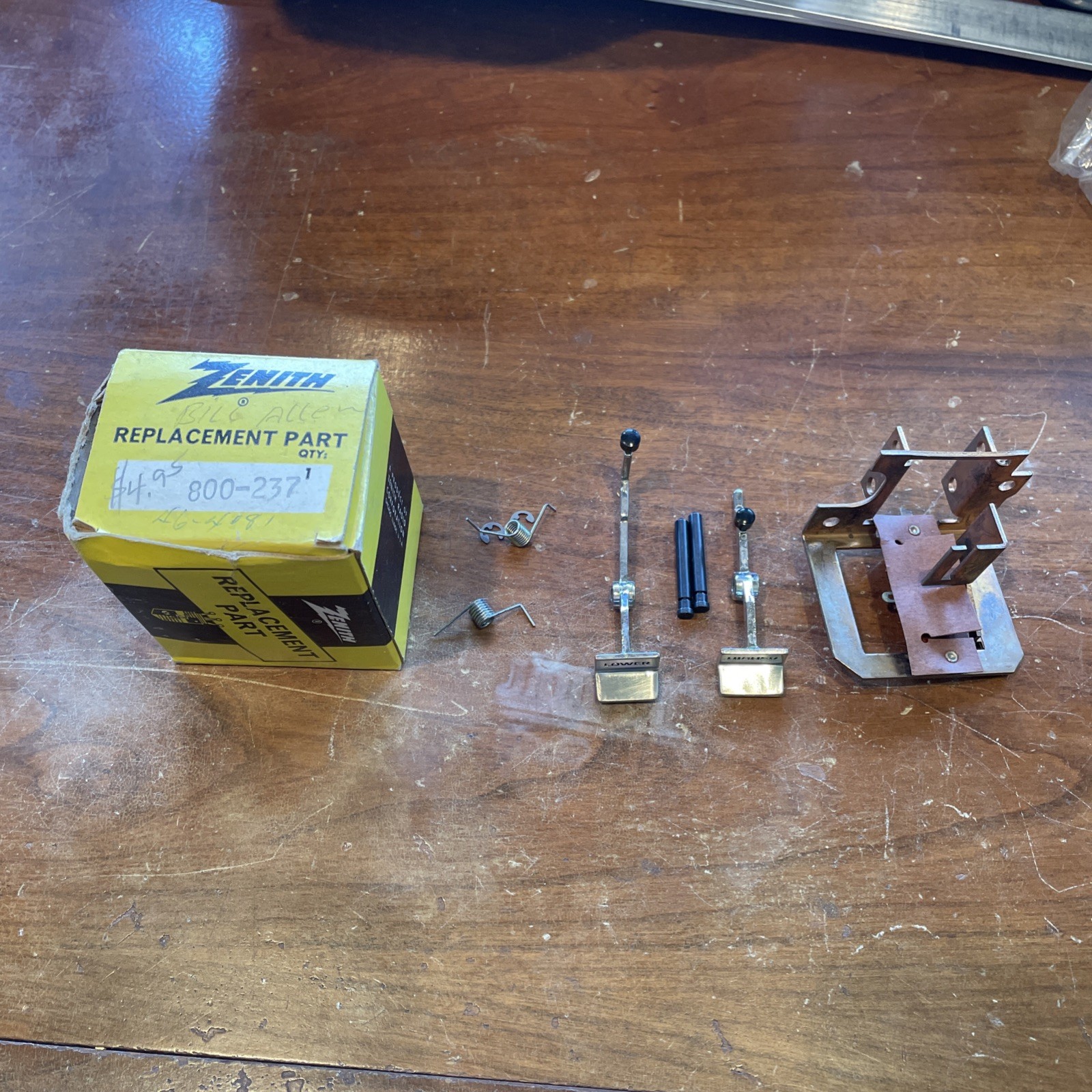 New Old Stock Zenith Part # 800-237 Channel Selector Button Assembly