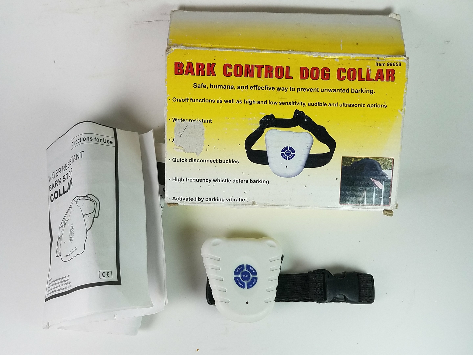 Harber Freights Tools Bark Control Dog Collar Item 9965 792363996587  99658