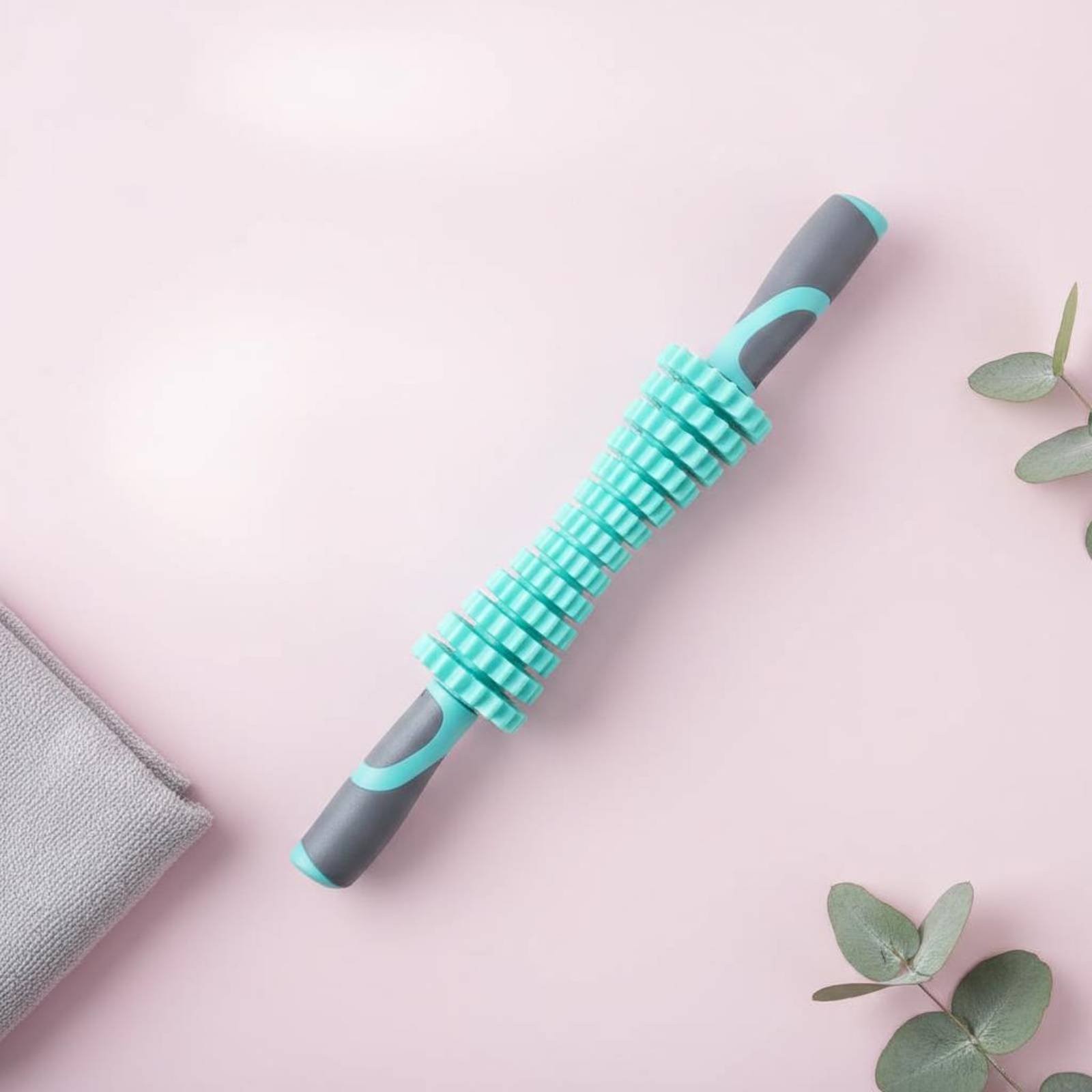 Muscle Massage Stick Portable Gear Roller Stick Ergonomic Grip for Athletes