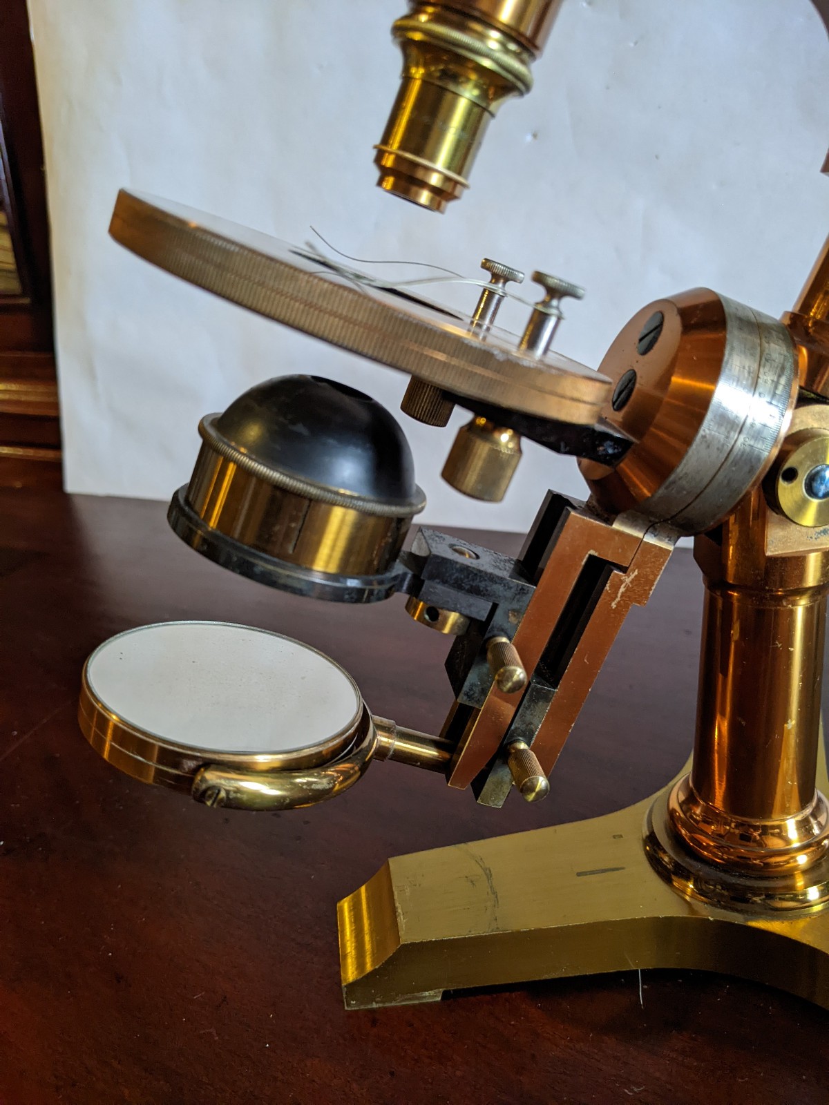 Antique Bausch & Lomb microscope, c. 1894