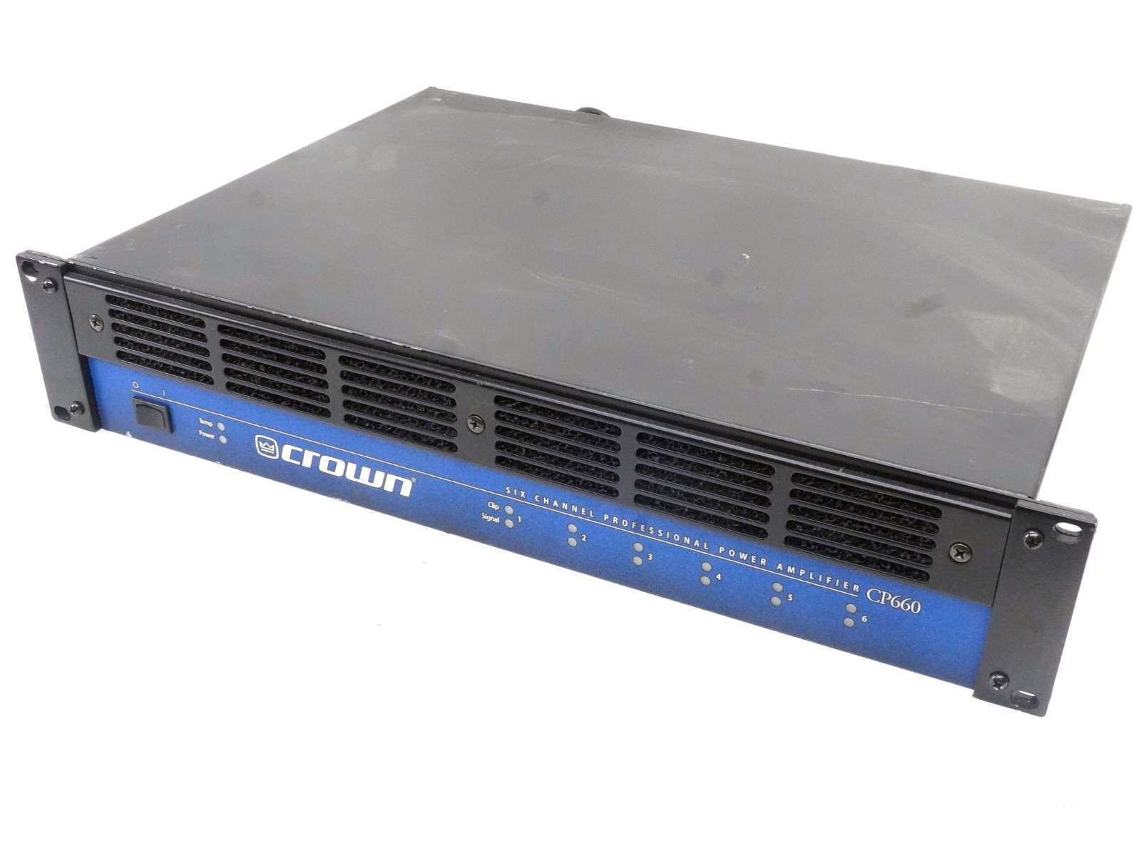 Crown CP660 Professional Power Amplifier Amp 450 Watt 6-Channel Rack Amp