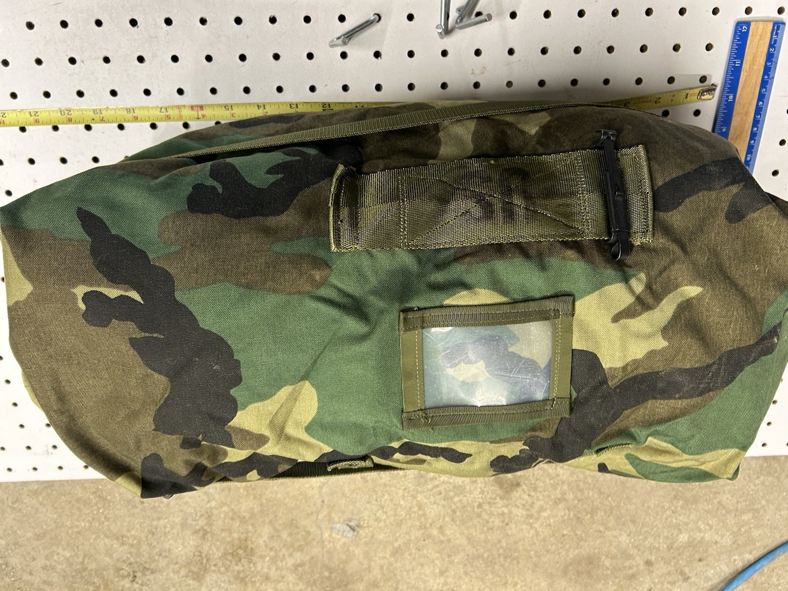 USGI NBC Chemical Protective Clothing Bag M81 Woodland NSN 8465-01-216-6259