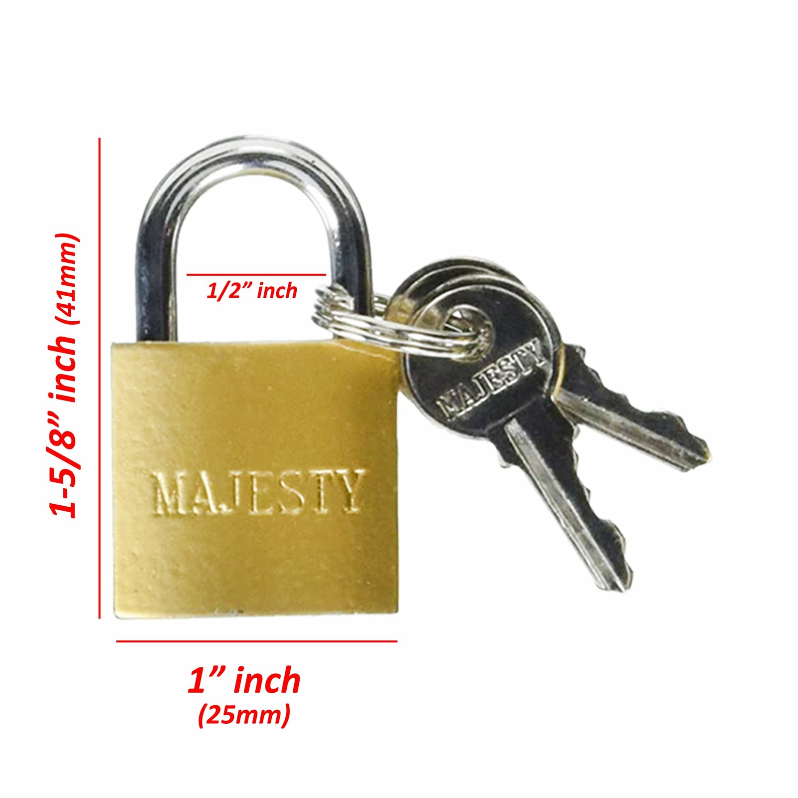 10 Pcs 25mm Solid Brass Mini Padlock Set Pad Locks w/ 2 Keys for Locker Luggage