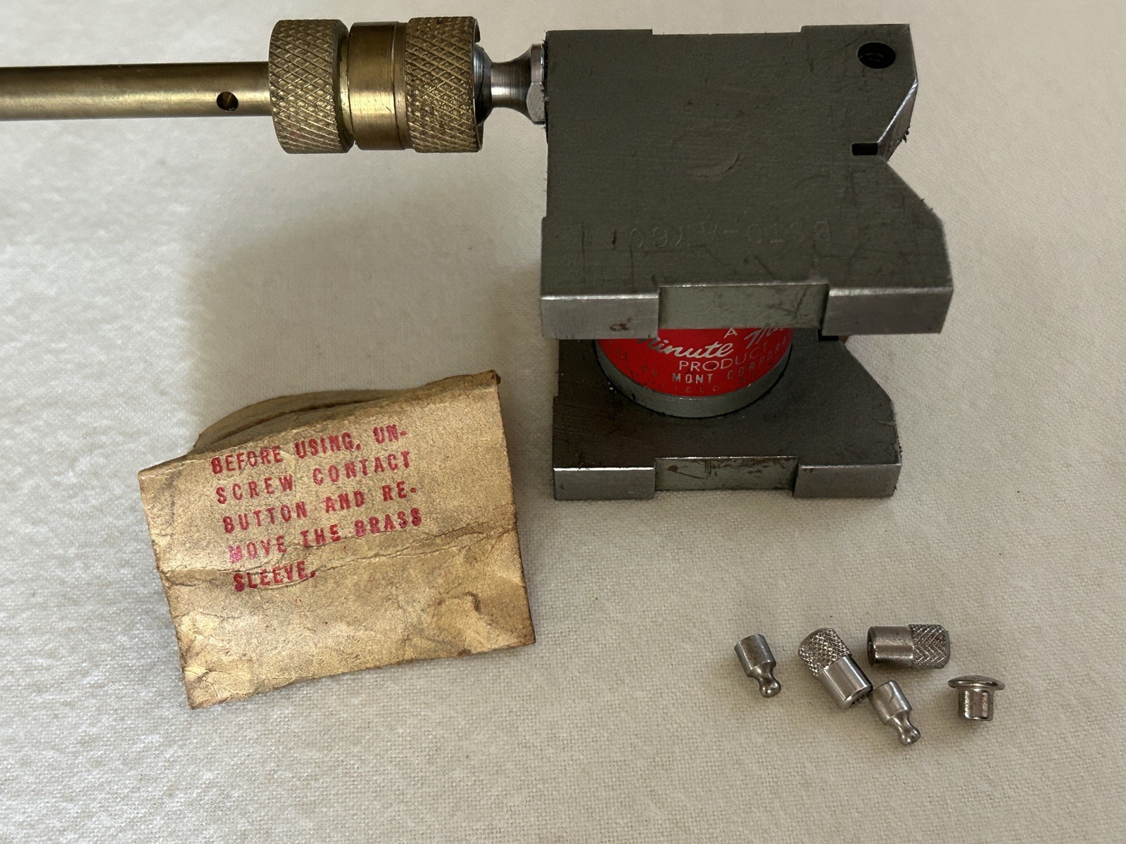 DuMont Corporation Minute Man Magnet Dial Indicator Base