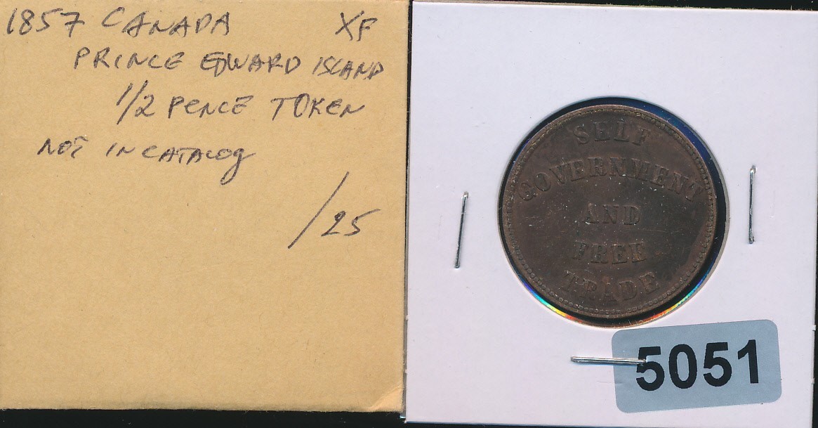 PRINCE EDWARD ISLANDS 1871 - 1/2 PENNY  - #5051