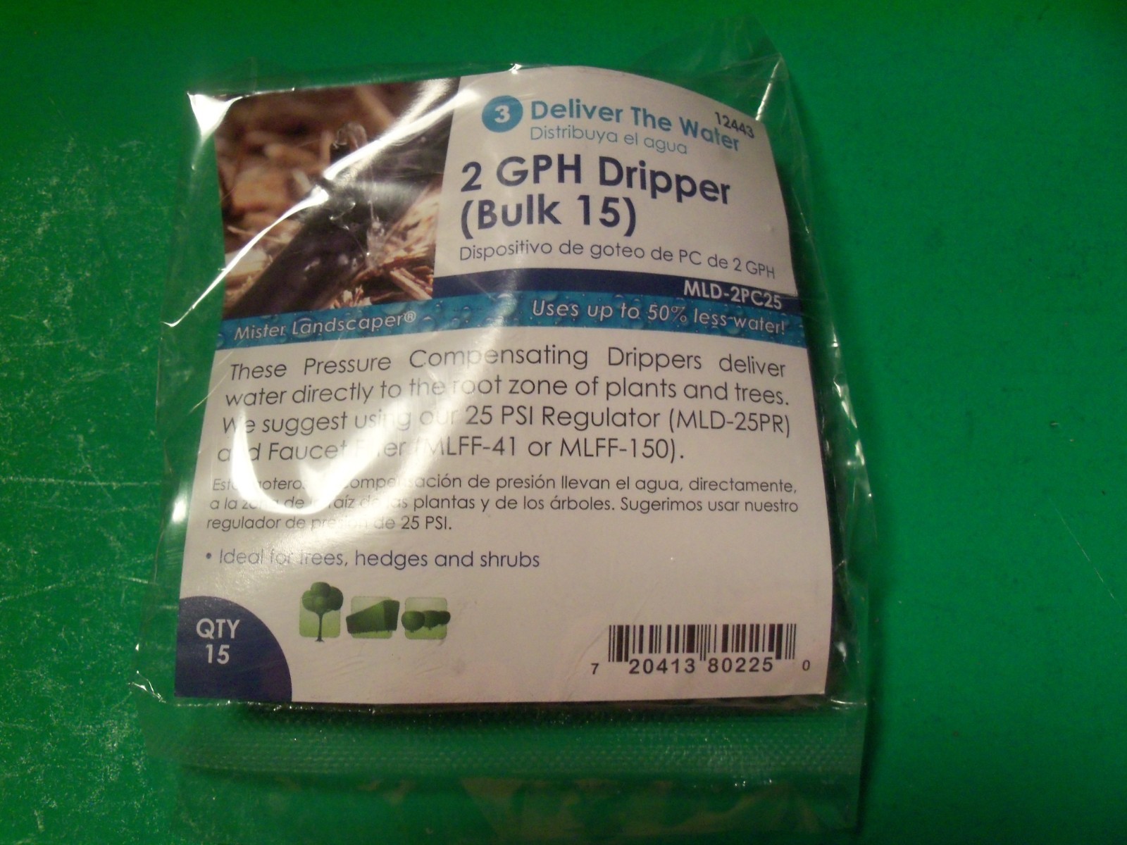 Mister Landscaper 15-Pk 2 Gph Irrigation Dripper 12443 MLD-2PC25 1 PACK LV55