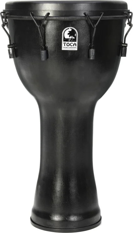 Toca Percussion Freestyle Mechanically Tuned Djembe - Black Mamba