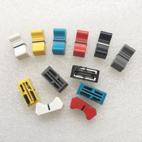 12PCS For  MG124CX Allen & Heath Soundcraft Straight Slide Fader Knob Cap