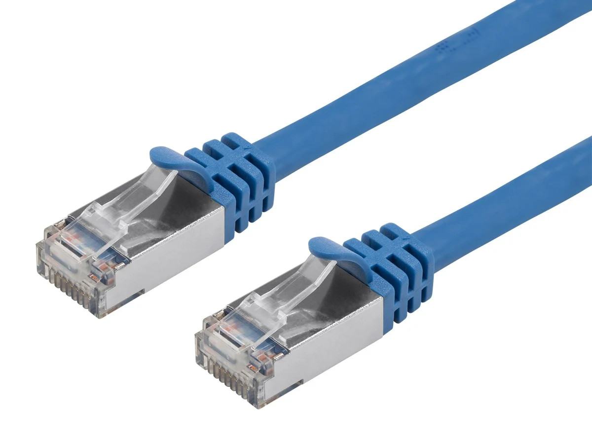 Monoprice Cat7 Ethernet Patch Cable - 3 feet - Blue | Flexboot RJ45  Stranded