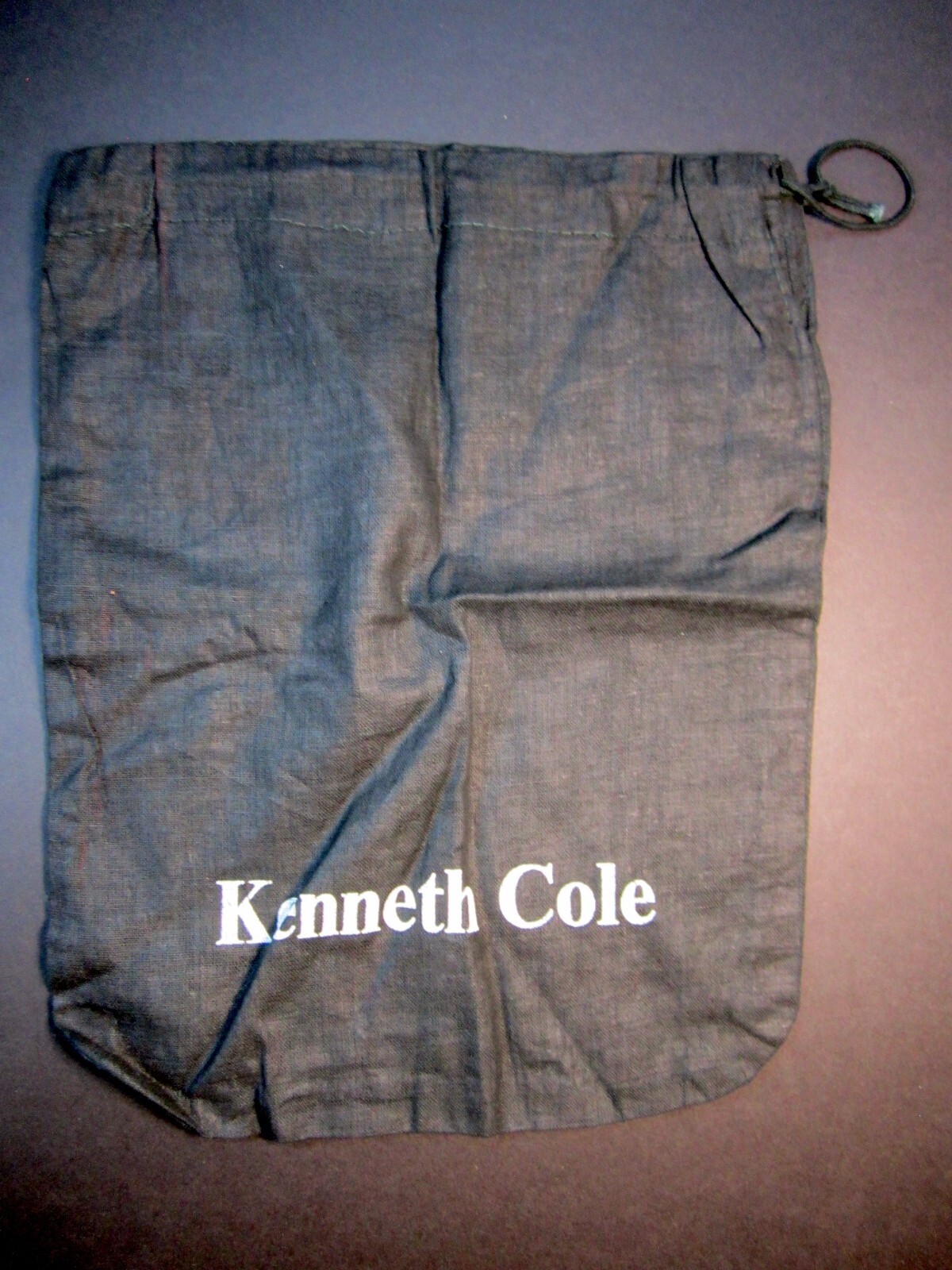 KENNETH COLE NEW YORK BLACK DRAWSTRING DUST BAG