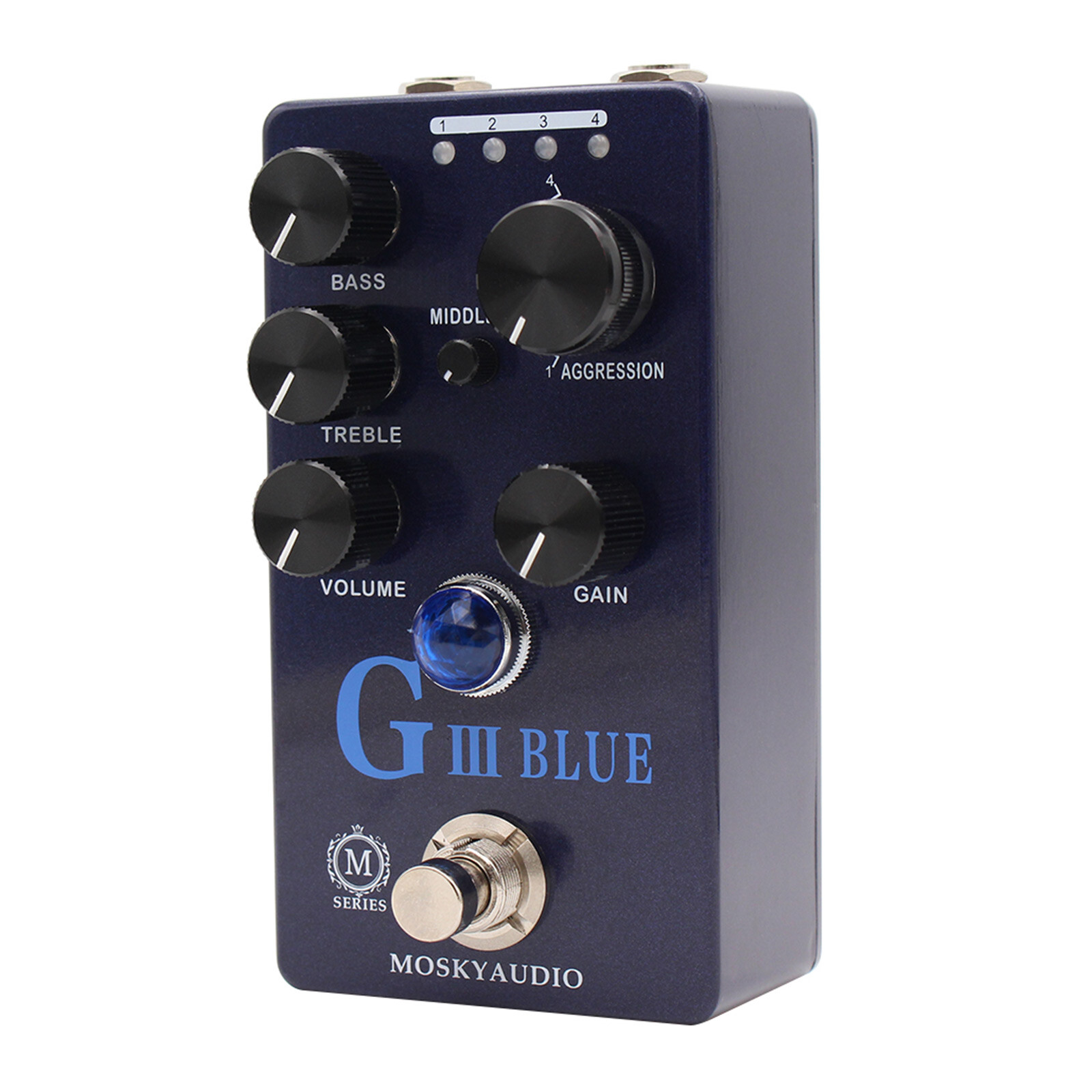 MOSKYaudio G III BLUE Purple Channel Distortion Four Models With True Bypass