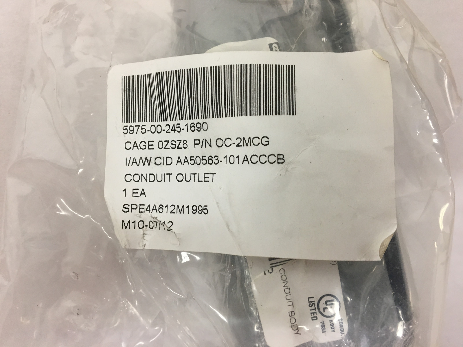 Killark AA50563-101ACCCB 1" Conduit Outlet