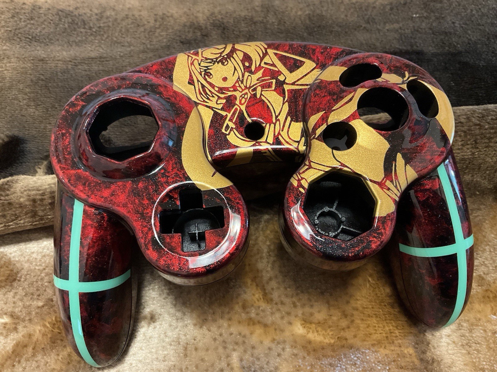 Custom Controller Paint Pyra Housing Shell Cover Nintendo GC NGC Gamecube