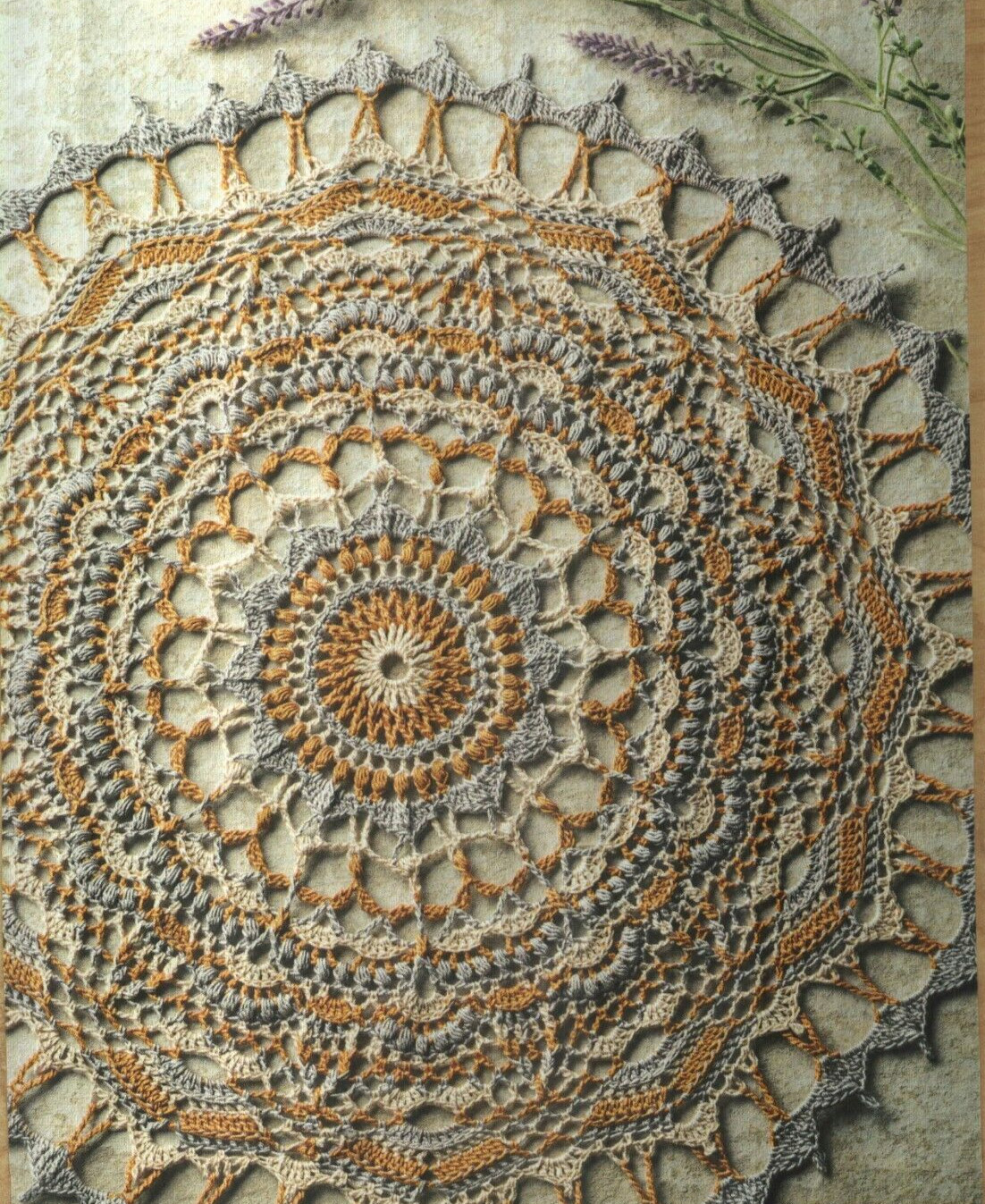 BIBIANA DOILY 17" HOME DECOR CROCHET PATTERN INSTRUCTIONS