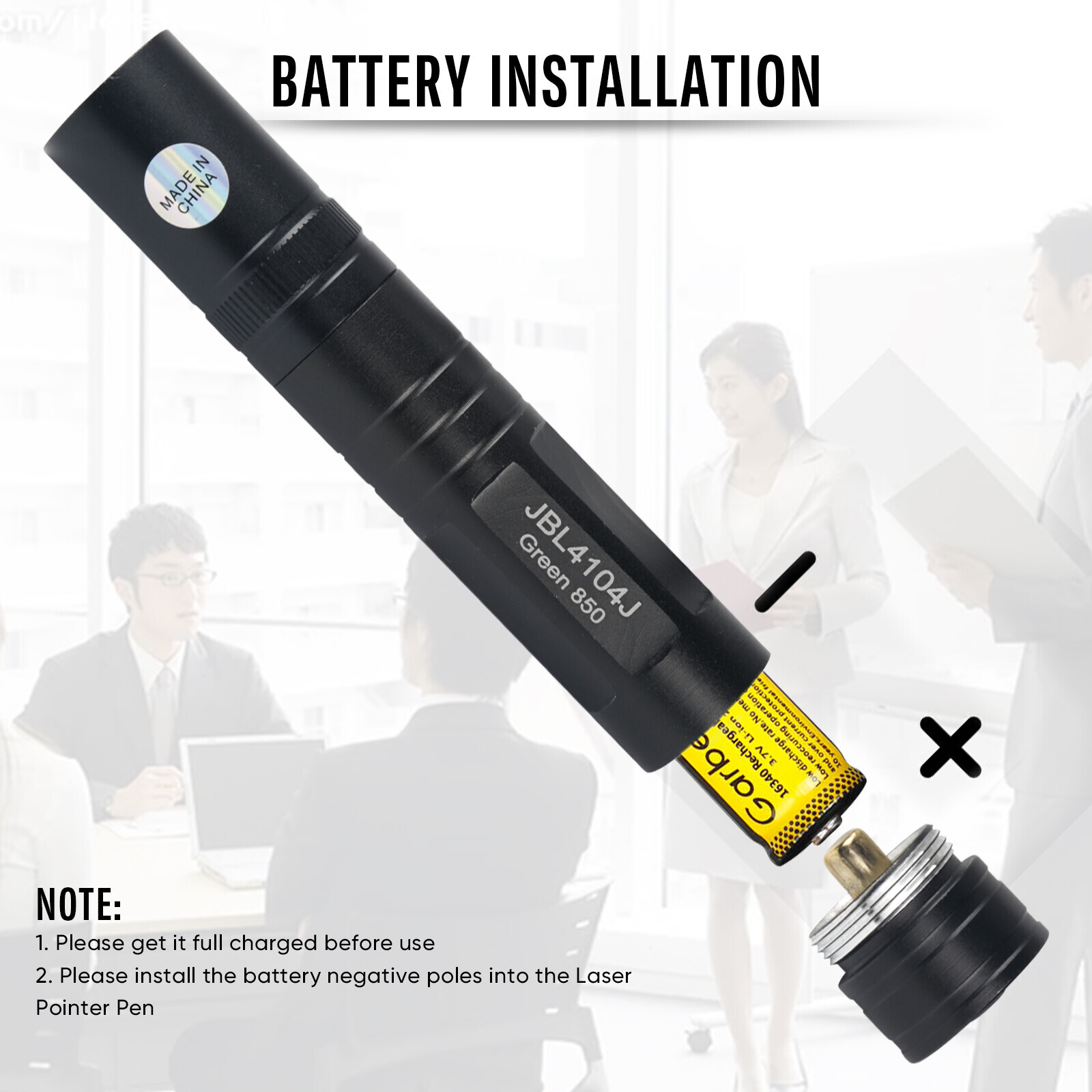 2 Pack 6000Miles Green Laser Pointer Pen Rechargeable Lazer Visible Beam Light