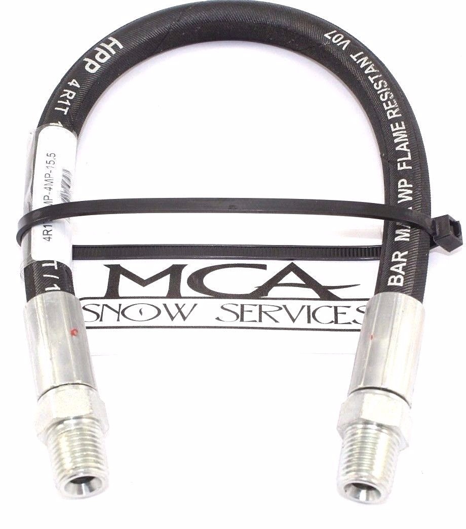 BOSS SNOW PLOW HOSE UPPER or LOWER LIFT CYLINDER 1/4 X 15 1/2 HYD01695