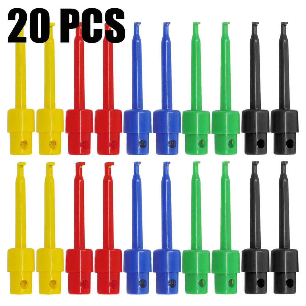 20PCS SMD IC Test Hook Clip Mini Grabber Insulated Copper for DIY Electrical ##