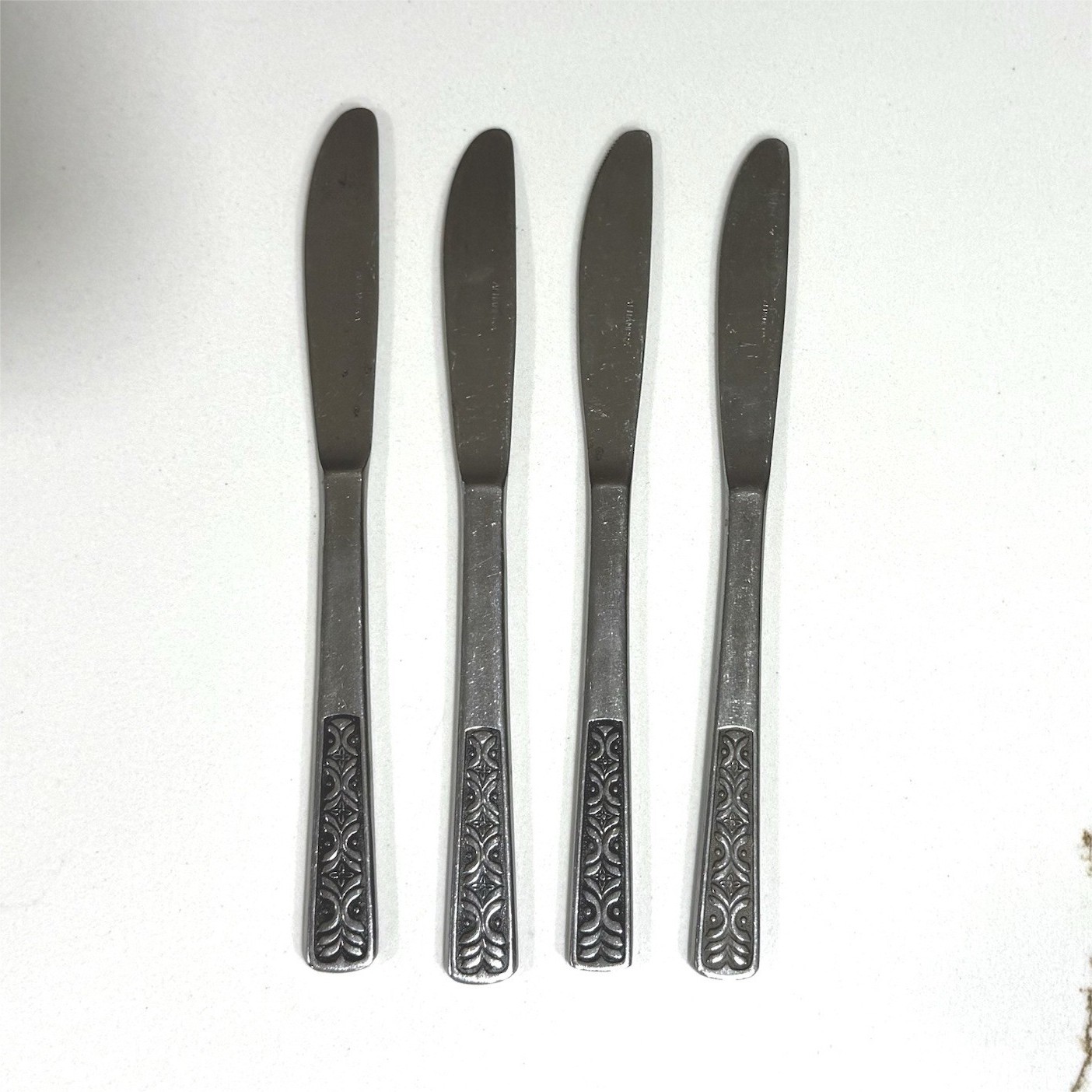 Alhambra Stainless Steel Knife Set of 4, Geometric Handles, Replacement pieces