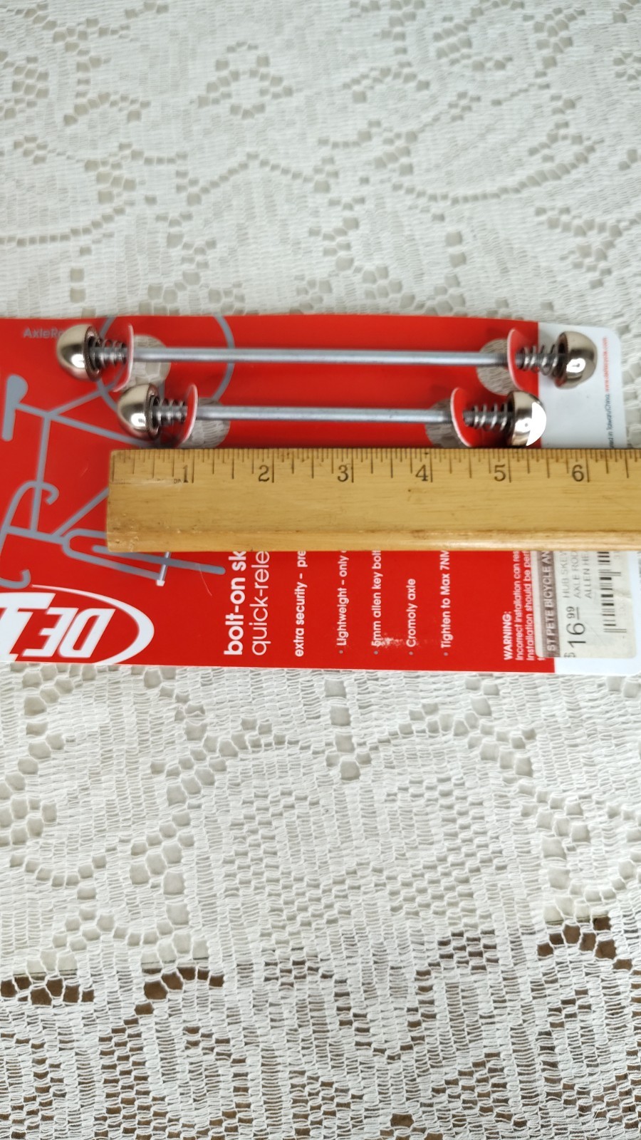 Delta Axle Rodz Locking Skewer Set (Silver) [TD9100]