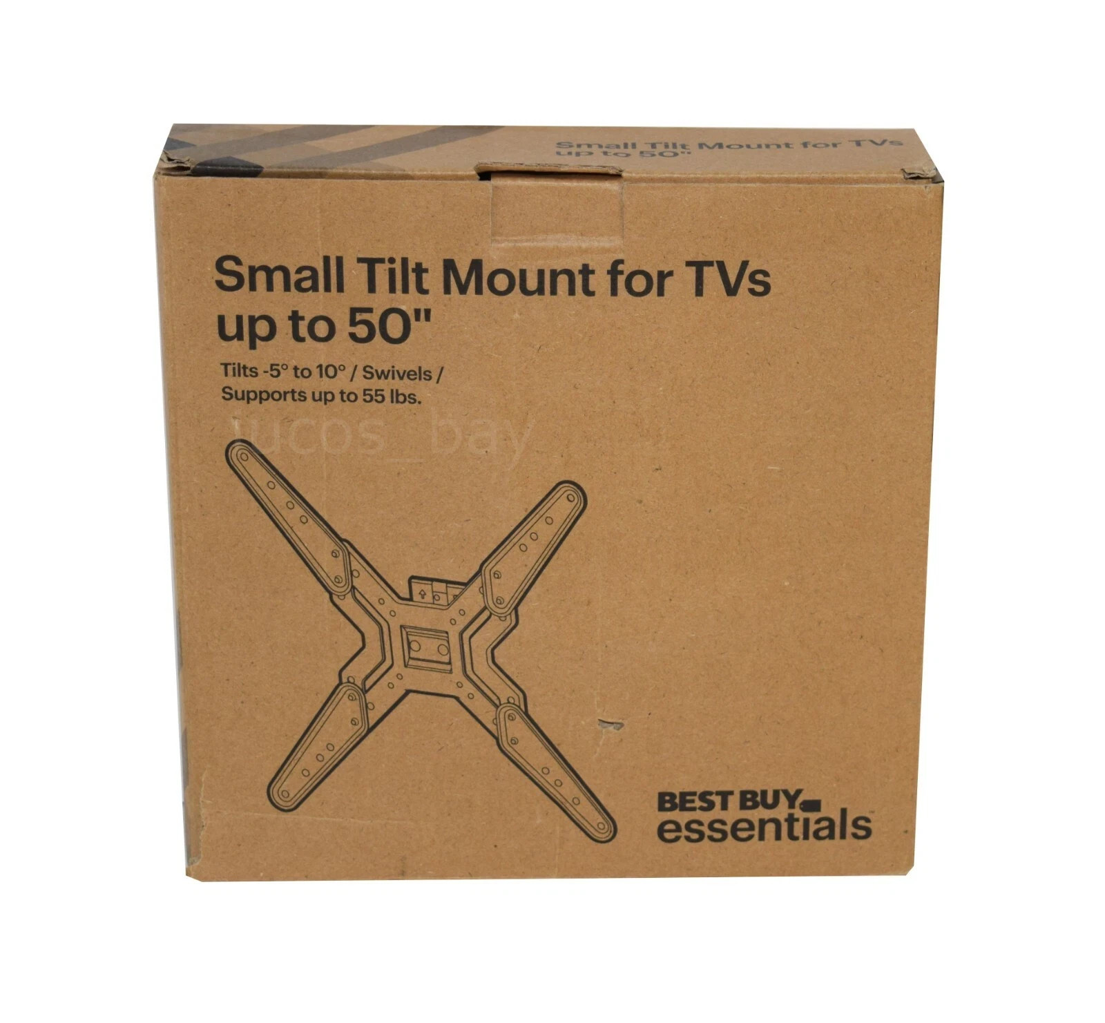 Best Buy Essentials BE-MSTILT Tilting TV Wall Mount for Up to 50" TVs 55LBS READ