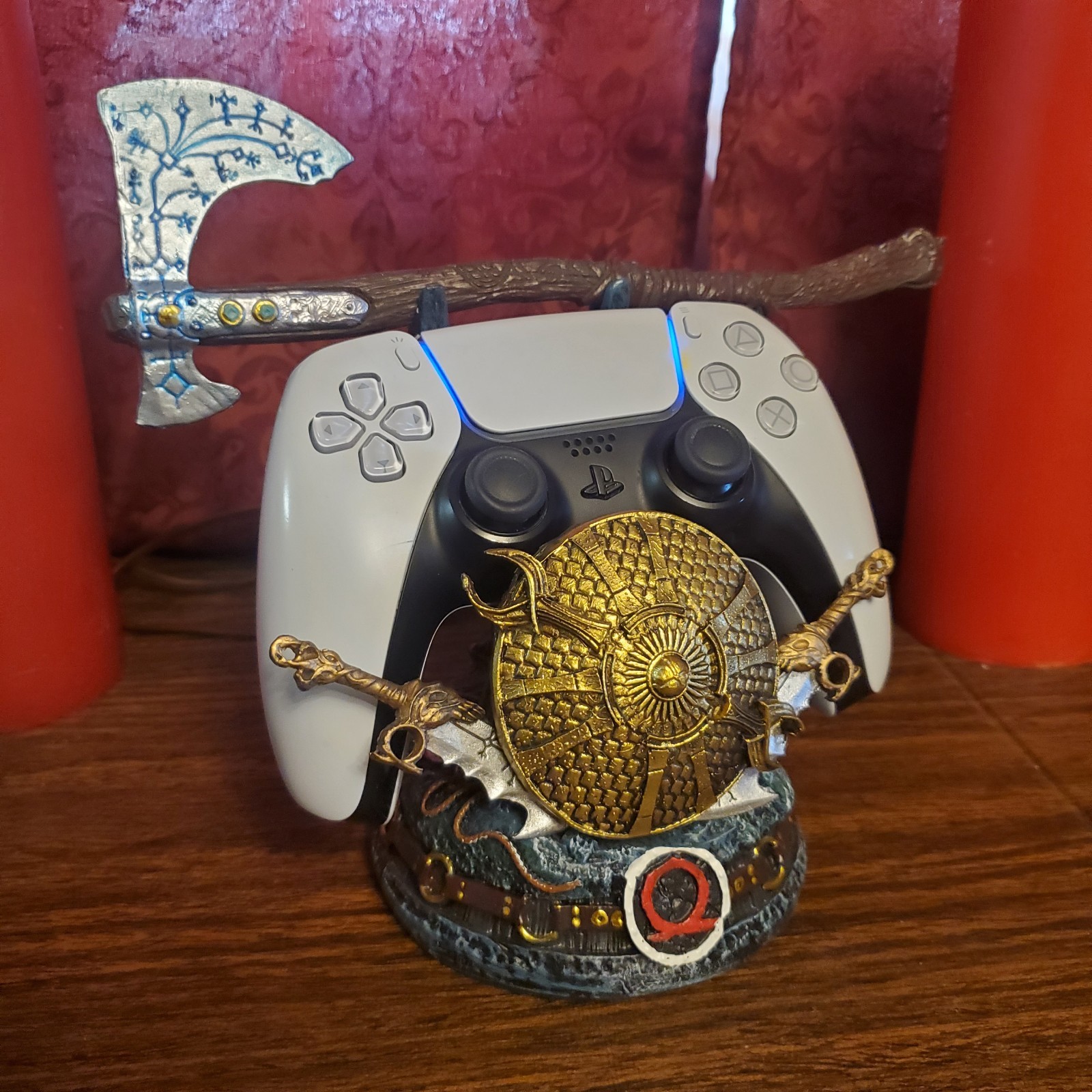 2025 New God of War Game for Ps5/Xbox/Ps4 Controller Stand W Axe Blades Chaos US