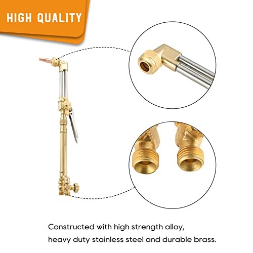 MYFULLY Medium Duty Oxygen/Acetylene Welding Torch | Victor Type Torch Handle wi