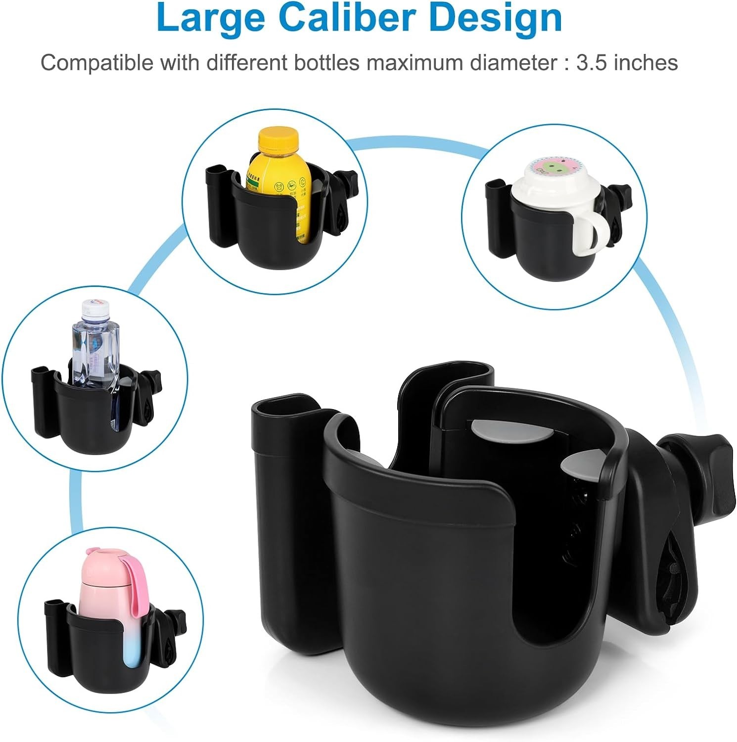 Universal Mobilty Device Cup Holder & Phone Holder - Perfect for Active Users