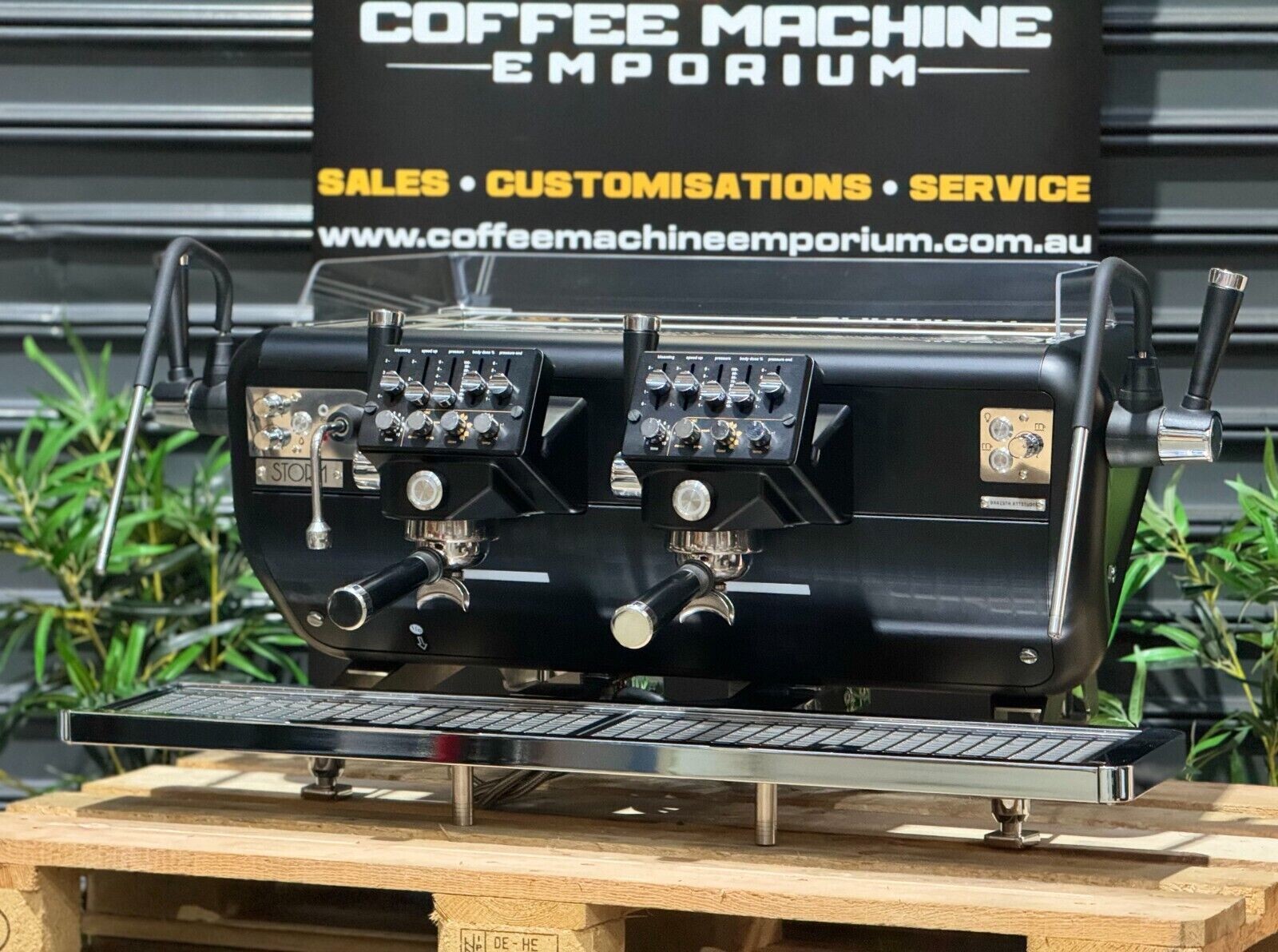 Demo Barista Attitude Storm 2 Group Commercial Espresso Coffee Machine - Black
